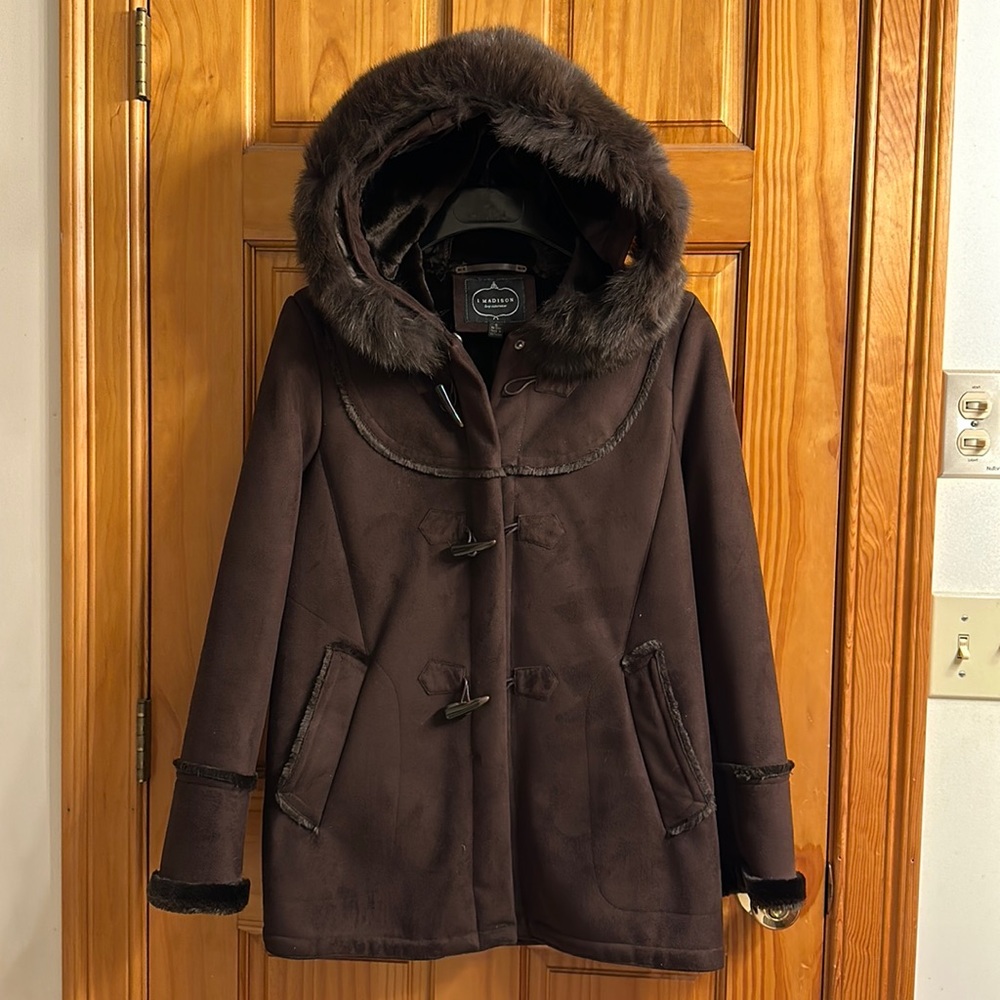 Beautiful Fox Fur Hooded Coat